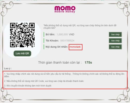 HƯỚNG DẪN NẠP TIỀN THOMO888 nap tien momo2