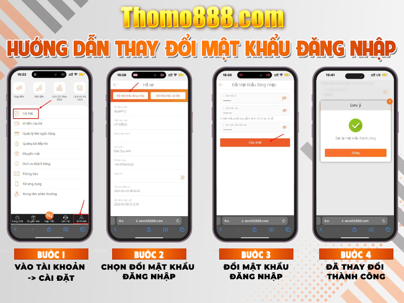 huong dan thay doi mat khau dang nhap thomo888