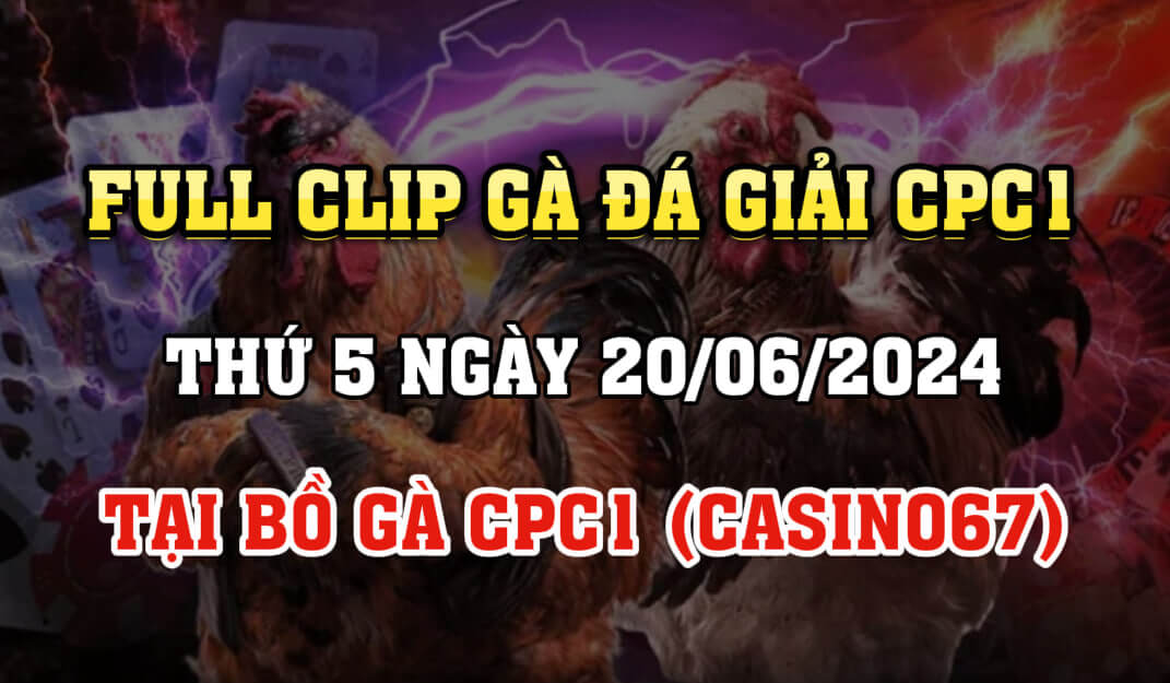 Gà Đá Giải CPC1 Ngày 20/06/2024